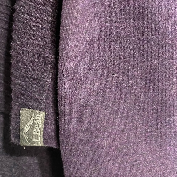 L.L Bean Women dark purple cowl neck pullover size small petite - Picture 9 of 9